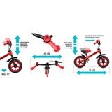 Milly Mally dječji bicikl bez pedala Dragon srebrni | shoptok.hr
