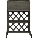 Maison Chic Vrtno cvetlično korito - Lonček za rože z mrežo sivo 45x30x74 cm trden les jelke, (22057440) Cene