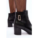 Sergio Leone Women's Heeled Boots With Ornament Black Janeya | Shoptok.si