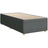 vidaXL Okvir kreveta s oprugama i madrac tamnosivi 80x200cm od tkanine | shoptok.hr