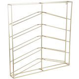 PT LIVING Stensko kovinsko držalo za vino v zlati barvi število steklenic 10 67x66x7,5 cm Cuadro – | Shoptok.si