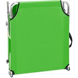  Sklopiva ležaljka za sunčanje s krovom zelena aluminijska | shoptok.hr