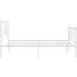  Okvir za krevet bijeli metalni 120 x 200 cm | shoptok.hr