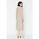 Trendyol Brown Contrast Button Detailed Stamp Coat | Shoptok.si