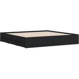  Okvir kreveta s ladicama crni 160x200 cm konstruirano drvo | shoptok.hr