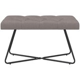  Klupa s gumbastim tkanjem Sivosmeđa 80 x 40 x 46 cm Tkanina | shoptok.hr