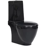 Keramička toaletna školjka sa stražnjim protokom vode crna