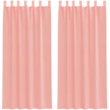 vidaXL Voile zavese z zankami 2 kosa roza 140x245 cm, (5000298543) Cene