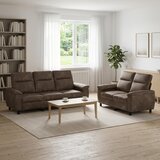  Set sofe 2 pcs Tamnosiva Umetnička suknja koža Cijene