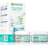 Garnier skin naturals hyaluronic aloe jelly darovni set dnevna krema za lice skin naturals hyaluronic aloe jelly daily cream 50 ml + noćna krema za lice skin naturals hyaluronic aloe jelly night cream 50 ml za žene | shoptok.hr