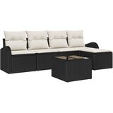  Set sofe s jastukom s pohranom 6 pcs Crna i bijela poliratan | shoptok.hr