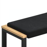  Jastučić za klupu Baršun Crna Dubina 35 cm | shoptok.hr