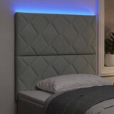  LED glava kreveta Svijetlo siva 100 cm Baršun | shoptok.hr