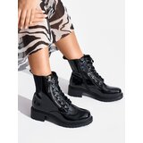 Shelvt Women's black patent leather workers Cijene