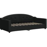  Dnevni krevet s madracem crni 90 x 190 cm od tkanine | shoptok.hr