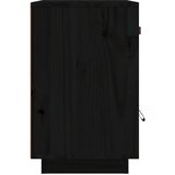  Noćni ormarić crni 40 x 34 x 55 cm od masivne borovine | shoptok.hr