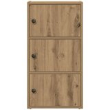 vidaXL Knjižna omara artisan hrast 40x24x77 cm inženirski les | Shoptok.si