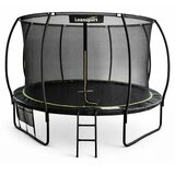  Vrtni trampolin s unutarnjom mrežom crno-zeleni 366 cm | shoptok.hr