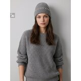 Sinsay Rebrasta beanie kapa s dodatkom vune Slike