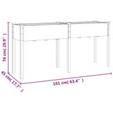  Sadilica s oblogom siva 161x45x76 cm od masivne jelovine | Eponuda.com
