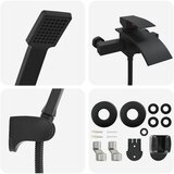  Set glave tuša Crna G 1/2 inča | shoptok.hr