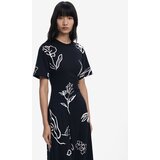 Desigual Haljina crna / bijela | shoptok.hr