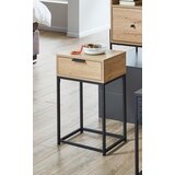 MID.YOU NOČNA OMARICA, črna, barve hrasta | Shoptok.si