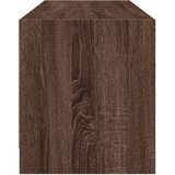 TV ormarić sa staklenim vratima smeđa boja hrasta 102x37x42 cm | shoptok.hr