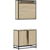 vidaXL 2-dijelni set kupaonskog namještaja boja hrasta sonome drveni | shoptok.hr