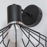  Zidna lampa SOLANO 1xE27/15W/230V crna/sjajni hrom | Eponuda.com