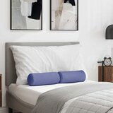 vidaXL Blazine 2 pcs Jeans modra Ø 15 x 40 cm blago | Shoptok.si