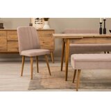 Hanah home vina 03 0900 atlantic pine stone (produžni trpezarijski sto, stolice i konzola set (7 komada) | ePonuda.com