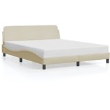  The Living Store Posteljni okvir brez vzmetnice krem 160x200 cm blago - Posteljni Okvir, (21502725) | Shoptok.si