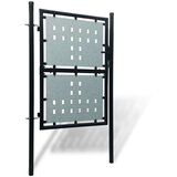 Crna jednostruka vrata za ogradu 100 x 225 cm | shoptok.hr