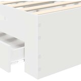 vidaXL Konstrukcija postelje Bela 90 x 190 cm Konstruiran les, (5000113743) | Shoptok.si