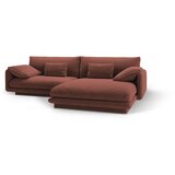 Micadoni Rožnata kotna sedežna garnitura iz tkanine bouclé (desni kot) Torino – Home | Shoptok.si