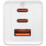 Baseus Pretvornik USB - 220V 65W USB 2x Tip C 1x Tip A GaN5 ProQuickCharger bel | Shoptok.si
