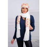Kesi Women's set with scarf Anika K304 ecru + orange | shoptok.hr