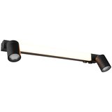  mat črna led stenska svetilka enrico – | Shoptok.si