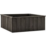 vidaXL Visoka greda temno siva 74x77x30 cm trdna borovina, (20693209) Cene