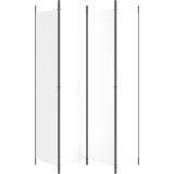 Sobna pregrada s 4 panela bijela 200 x 220 cm od tkanine | shoptok.hr