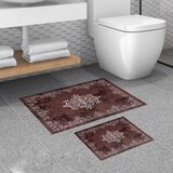 Hanah home set 2 prostirke za kupatilo Bordo