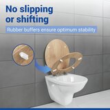 Wenko WC deska s počasnim zapiranjem 37 x 43 cm Oak – | Shoptok.si