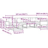  Set vanjskih sofa 6 pcs Prirodna i krem | Eponuda.ba