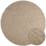  Rug "ZIZUR" Bež Ø 160 cm Juta videz Notranje in zunanje | Shoptok.si