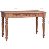 vidaXL Radni stol s ladicama 117 x 57 x 75 cm masivno obnovljeno drvo | shoptok.hr