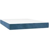  Madrac s oprugama srednje tvrdoće tamnoplavi 140x210x20 cm baršunasti | shoptok.hr