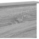  Uzglavlje s uzglavljem Siva Sonoma 135 cm Konstruirano drvo | shoptok.hr