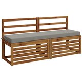  Jastučić za klupu SOEST 100% poliester Siva 160 x 40 x 8 cm Slike