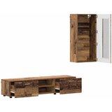  Set TV komoda Zidne FLORIN 3 pcs Staro drvo Konstruirano drvo | shoptok.hr